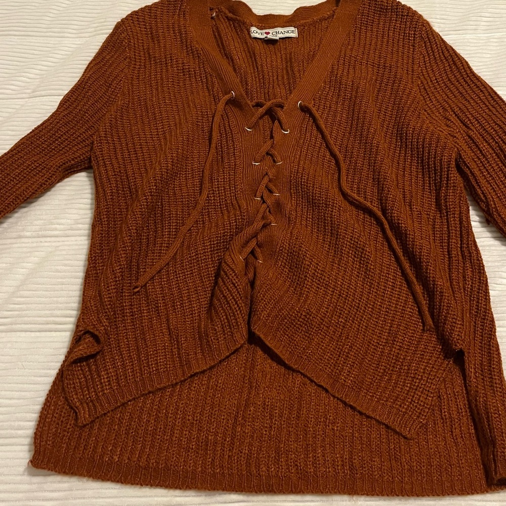 Orange sweater size S 
Great condition